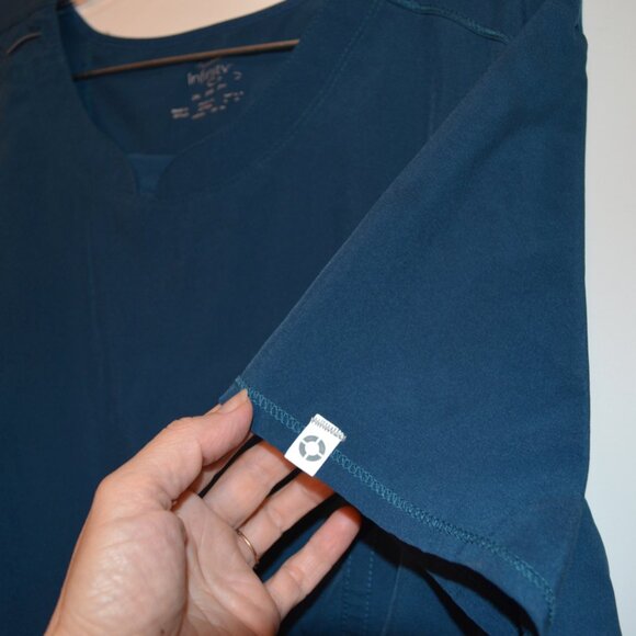 INFINITY CHEROKEE (R) Top Scrub V-Neck Customized Pockets Stretched Back 2XL - Picture 4 of 10